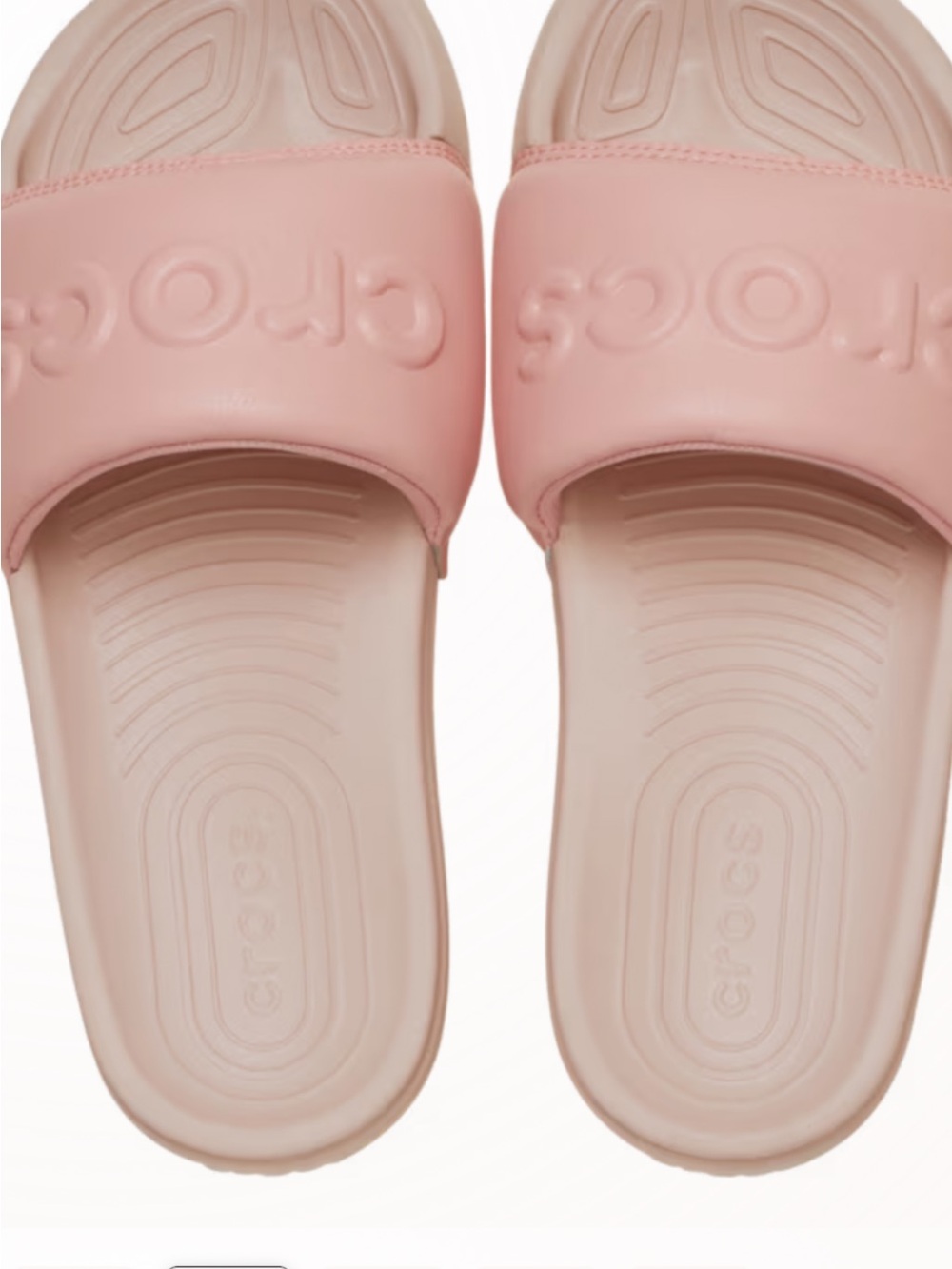 CROCS Women's Slide Sandals in Blush Pink